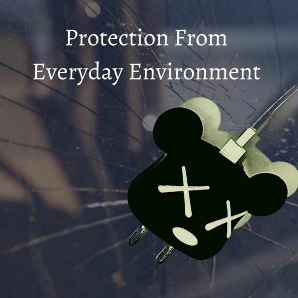 iWishKart Compatible with Apple 18W / 20W Adapter * All iPhone 14 13 12 11 Pro Max Plus (+) Mini/iPad/AirPods * Premium Black Bear Cartoon Charger Case [Adapter and Cable NOT Included] - Image 5