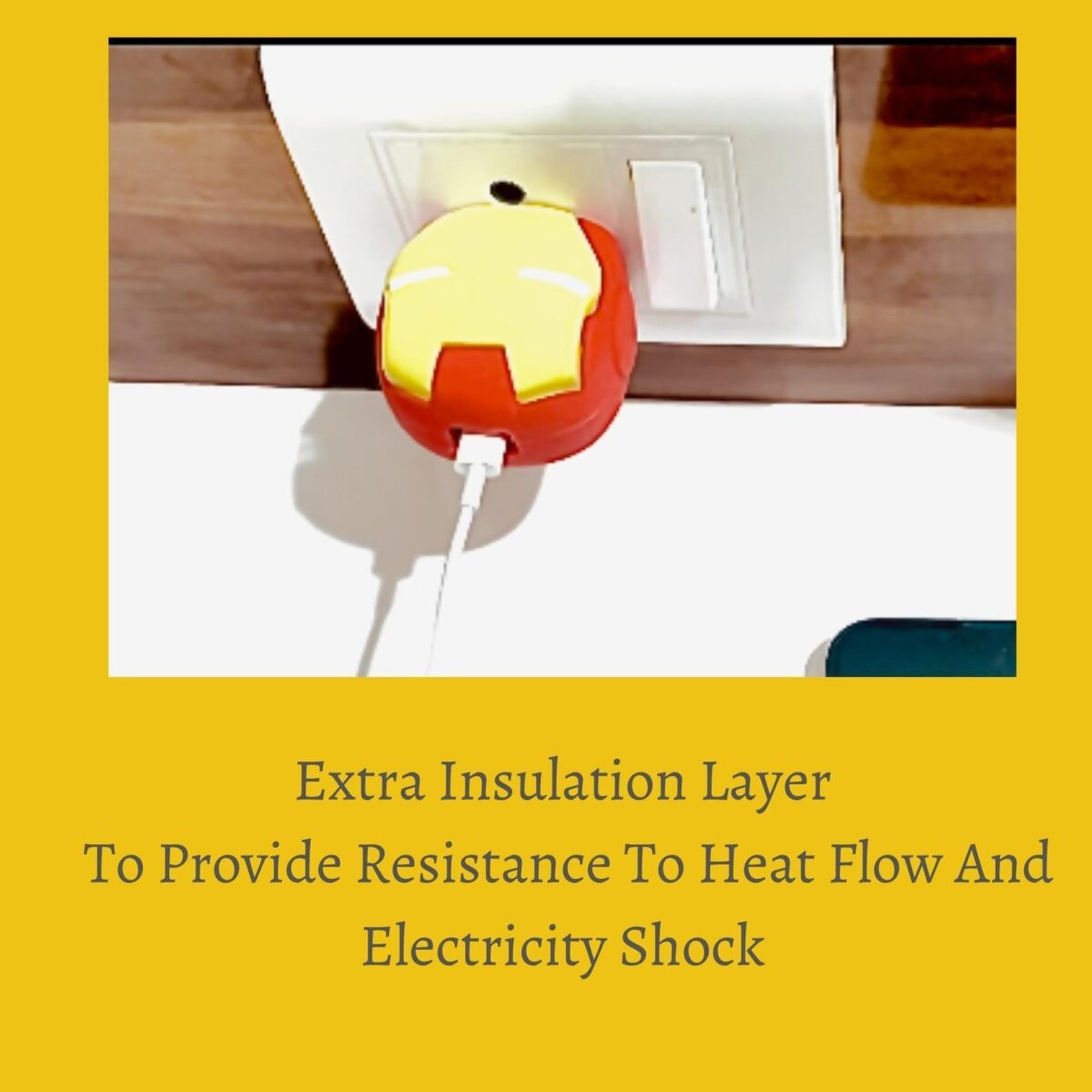 iWishKart Compatible with Apple 18W / 20W Adapter * All iPhone 14 13 12 11 Pro Max Plus (+) Mini/iPad/AirPods * Premium Ironman Cartoon Charger Case [Adapter and Cable NOT Included] - Image 4