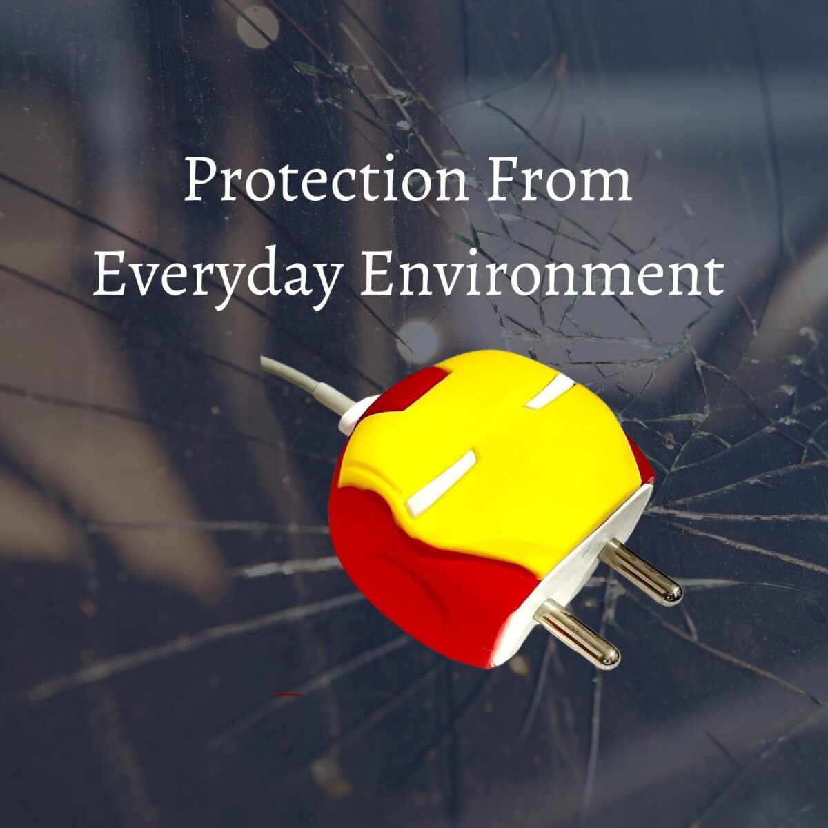 iWishKart Compatible with Apple 18W / 20W Adapter * All iPhone 14 13 12 11 Pro Max Plus (+) Mini/iPad/AirPods * Premium Ironman Cartoon Charger Case [Adapter and Cable NOT Included] - Image 5