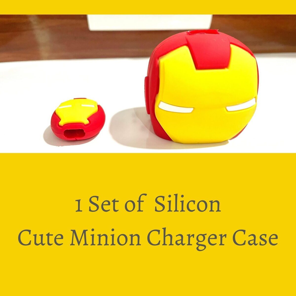 iWishKart Compatible with Apple 18W / 20W Adapter * All iPhone 14 13 12 11 Pro Max Plus (+) Mini/iPad/AirPods * Premium Ironman Cartoon Charger Case [Adapter and Cable NOT Included] - Image 3