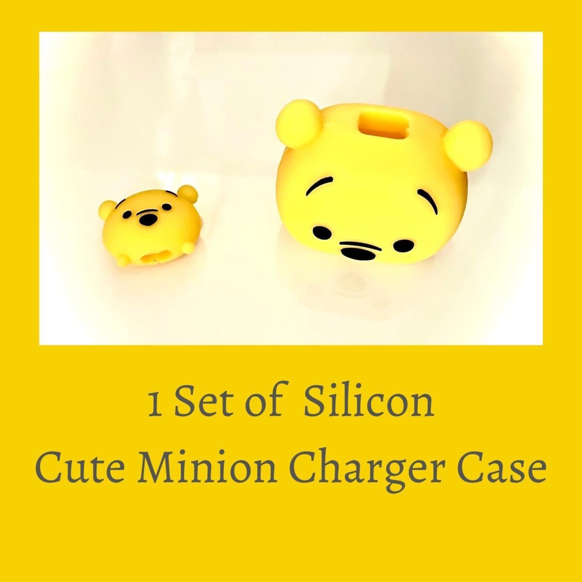 iWishKart Compatible with Apple 18W / 20W Adapter * All iPhone 14 13 12 11 Pro Max Plus (+) Mini/iPad/AirPods * Premium Pooh Cartoon Charger Case [Adapter and Cable NOT Included] - Image 3