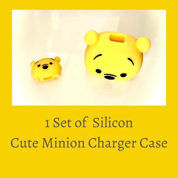 iWishKart Compatible with Apple 18W / 20W Adapter * All iPhone 14 13 12 11 Pro Max Plus (+) Mini/iPad/AirPods * Premium Pooh Cartoon Charger Case [Adapter and Cable NOT Included] - Image 3