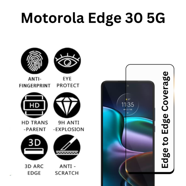 Motorola Edge 30 Tempered Glass Screen Protector Glass for front [with warranty] with Easy Installation kit - Matte From iWishKart - Image 3