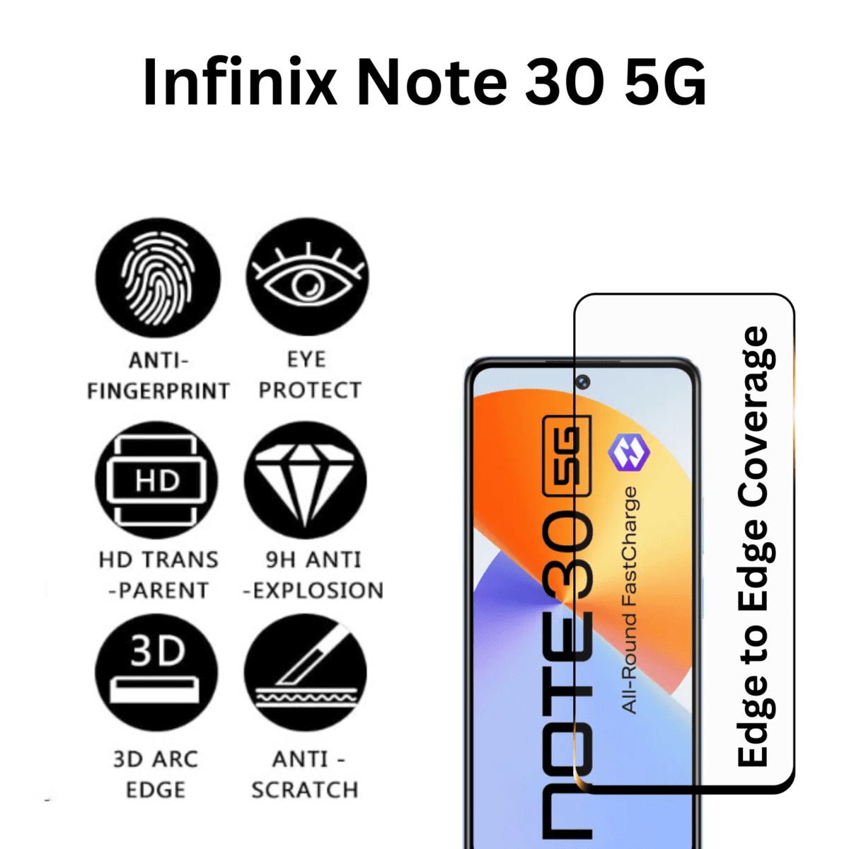 infinix note 30 tempered glass