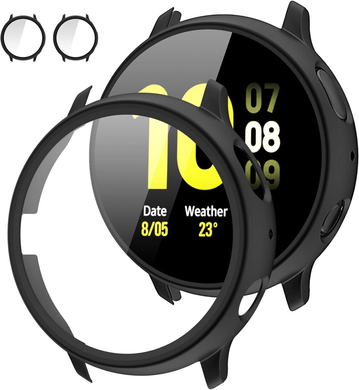 Samsung Galaxy Active 2 40mm case with Tempered Glass Screen Protector, All-Around Ultra-Thin Bumper Full Cover Hard PC Protective from iWishKart - Image 2