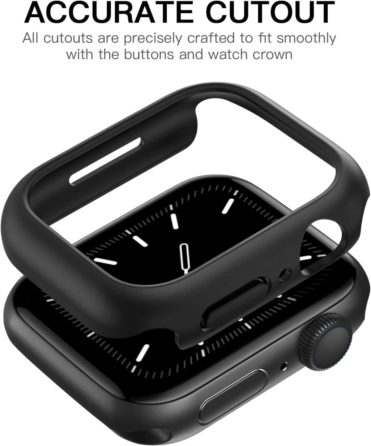 Case for Apple Watch 44MM Series 6 /5 / 4 / SE / SE2 WITHOUT Tempered Glass Screen Protector - Image 7