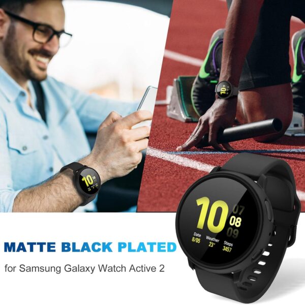 Samsung Galaxy Active 2 40mm case with Tempered Glass Screen Protector, All-Around Ultra-Thin Bumper Full Cover Hard PC Protective from iWishKart - Image 6