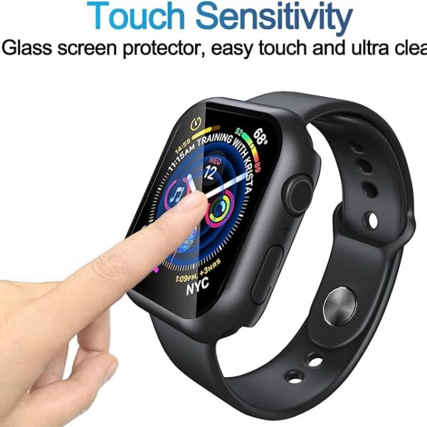 Case for Apple Watch 41MM Series 7 / 8 / 9 with Tempered Glass Screen Protector - Image 5