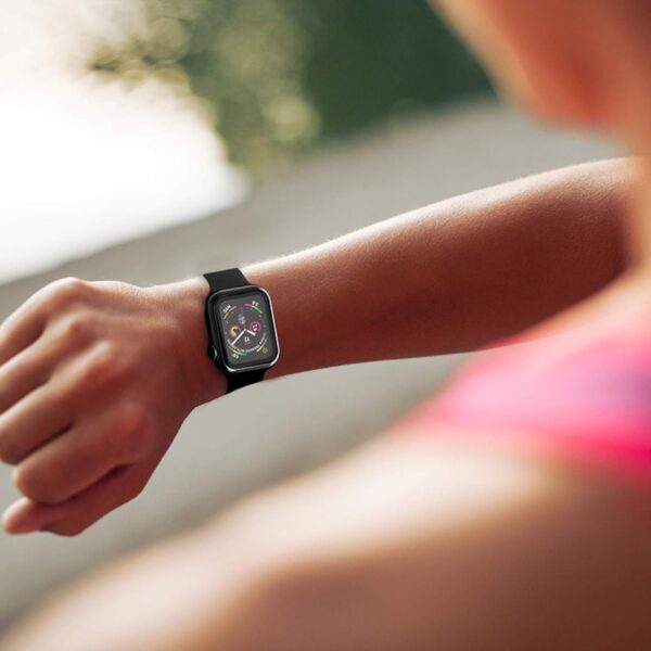 Case for Apple Watch 40MM Series 6 /5 / 4 / SE / SE2 with Tempered Glass Screen Protector - Image 4