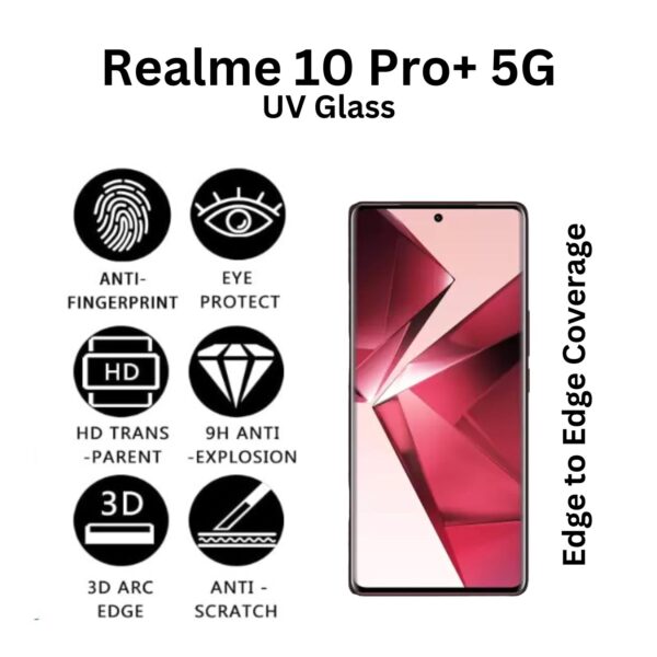 realme 10 pro+ tempered glass