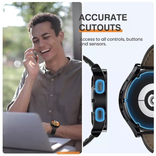 Samsung Galaxy Watch 4 Classic 46mm Case Cover Bumper Black Without Glass from iWishKart - Image 4