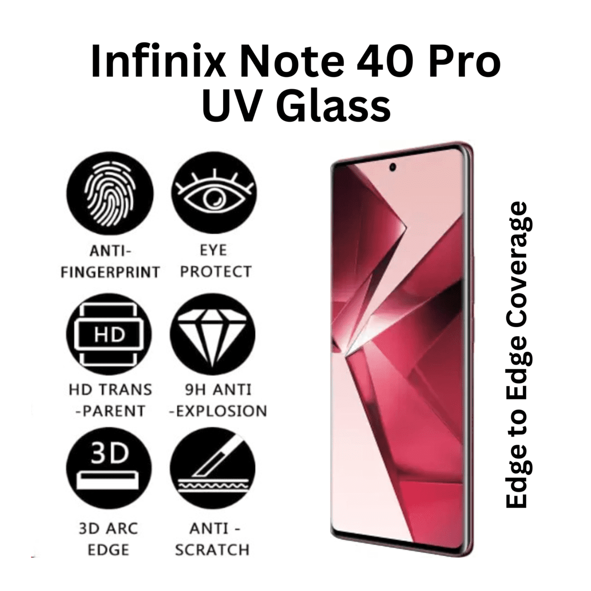 Infinix Note 40 Pro tempered glass
