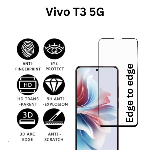 vivo t3 5G Screen Guard For Front With Intallation kit and Guide - ZiS iWishKart - Image 2