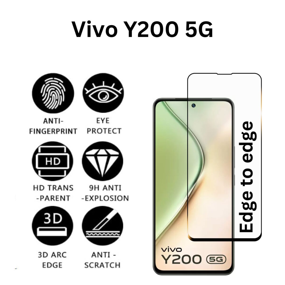 vivo y200 tempered glass