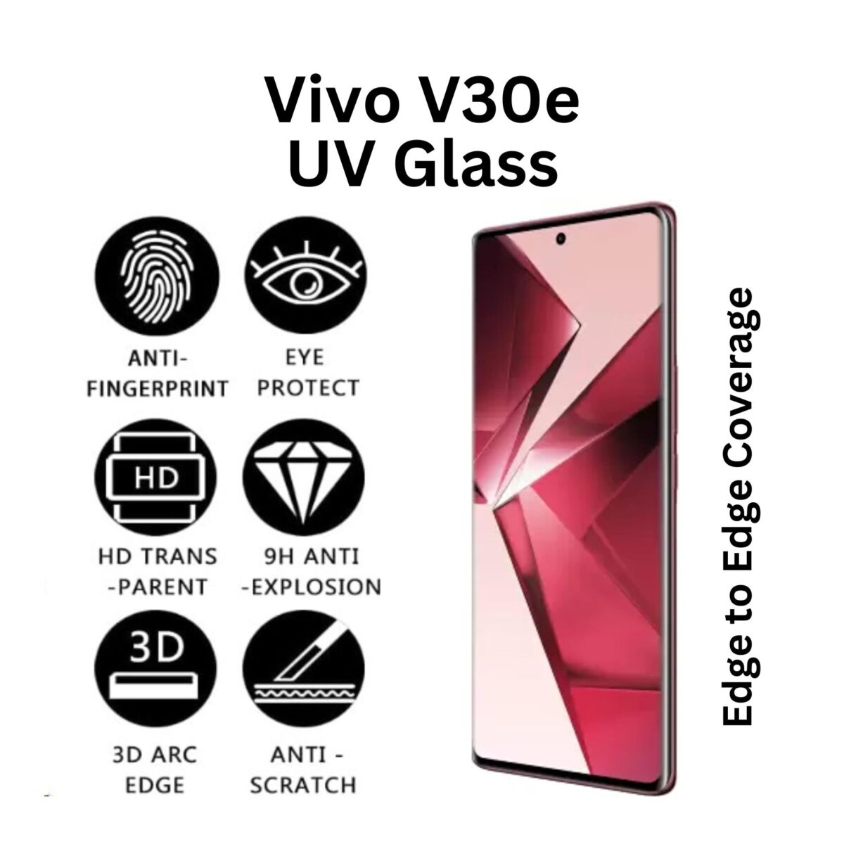 Vivo V30e tempered glass
