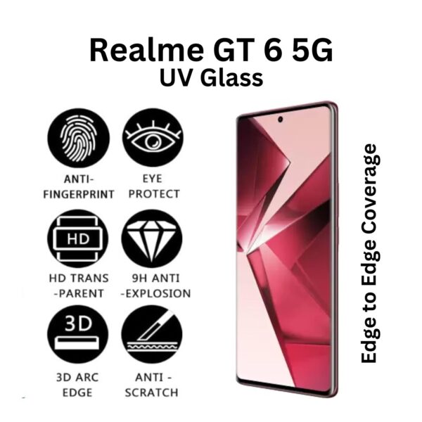 Realme GT 6 5G Screen Protector UV For Front With Intallation kit and Guide - ViS iWishKart - Image 2