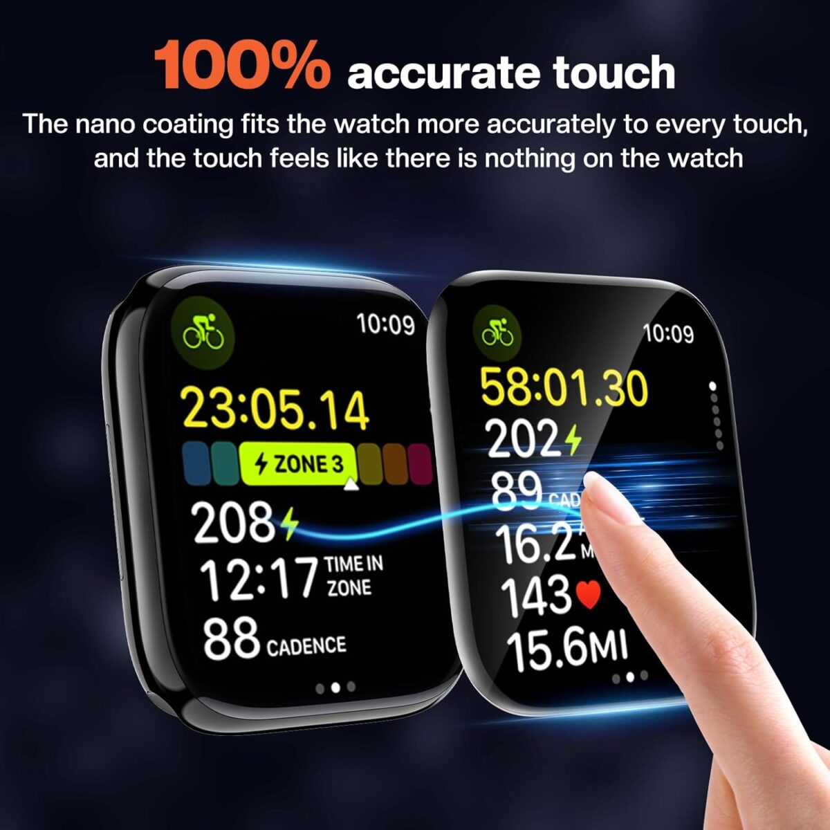 Apple Watch Series 10 46mm 1.96Inch Tempered Glass For SmartWatch With Intallation kit and Guide - HiS iWishKart - Image 8