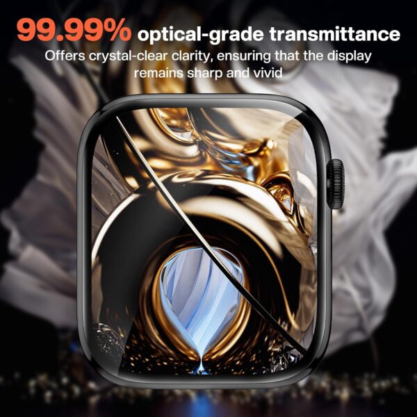 Apple Watch Series 10 46mm 1.96Inch Tempered Glass For SmartWatch With Intallation kit and Guide - HiS iWishKart - Image 5