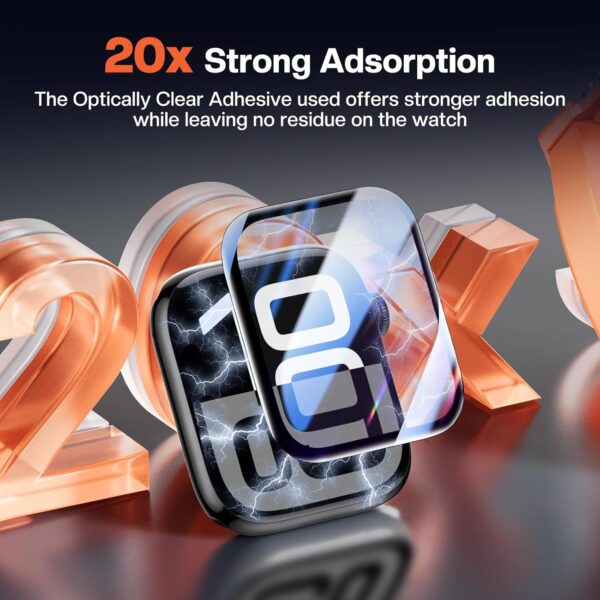 Apple Watch Series 10 46mm 1.96Inch Tempered Glass For SmartWatch With Intallation kit and Guide - HiS iWishKart - Image 9