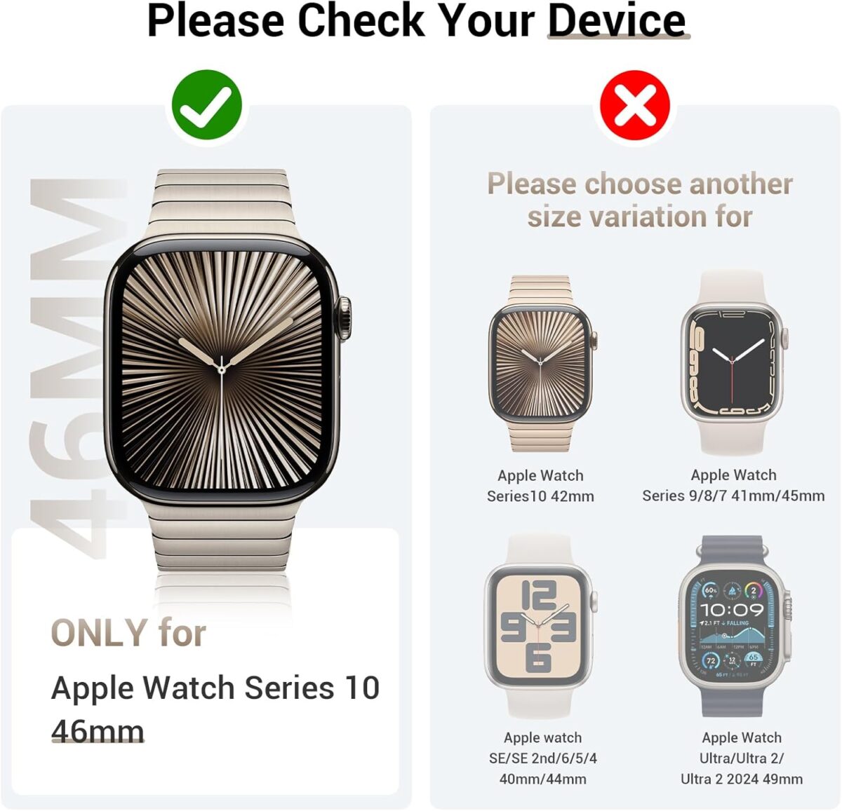 Apple Watch Series 10 46mm 1.96Inch Tempered Glass For SmartWatch With Intallation kit and Guide - HiS iWishKart - Image 2