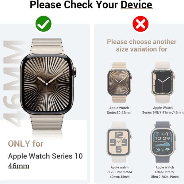 Apple Watch Series 10 46mm 1.96Inch Tempered Glass For SmartWatch With Intallation kit and Guide - HiS iWishKart - Image 2