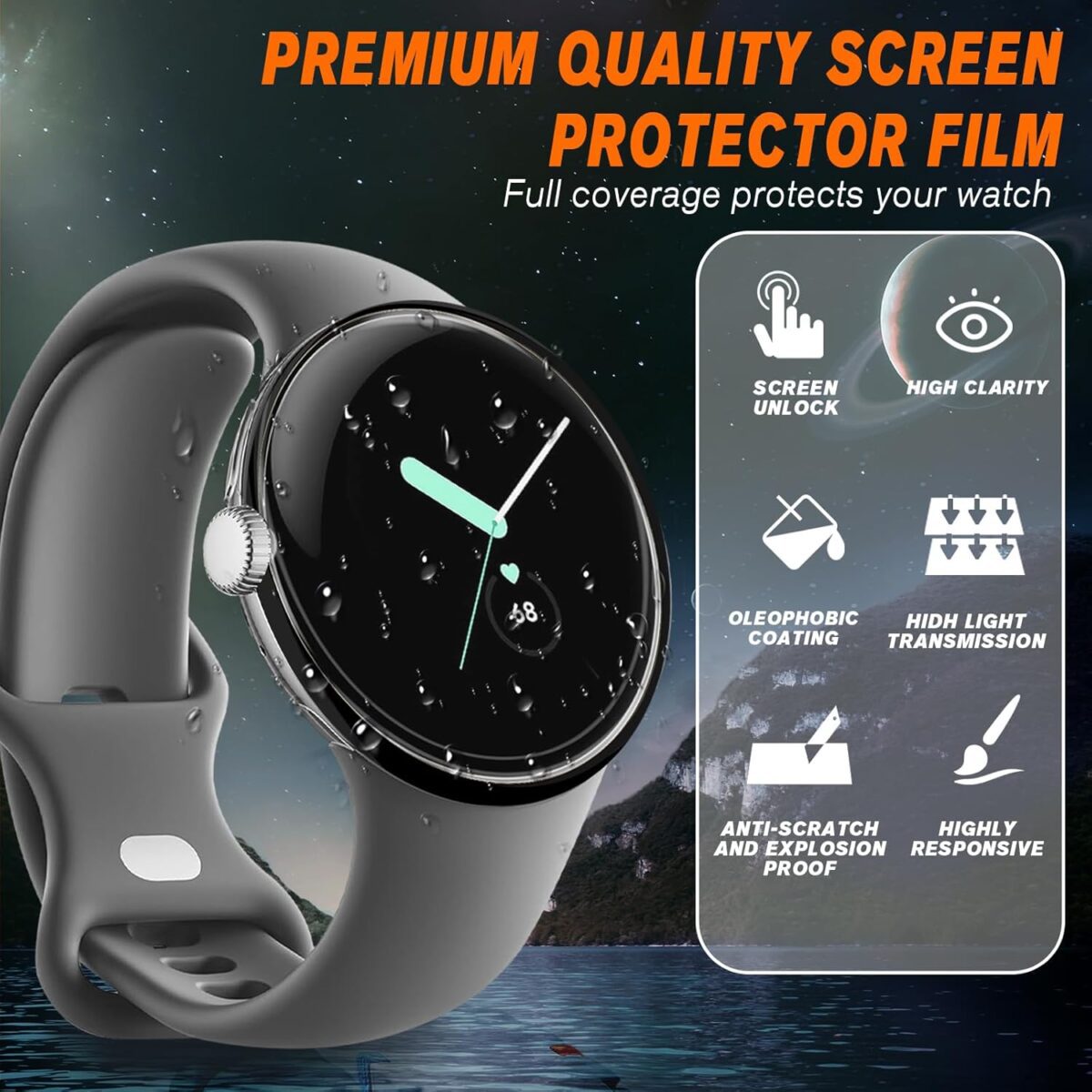 Fastrack Dezire FX1 1.38Inch Tempered Glass For SmartWatch With Intallation kit and Guide - HiS iWishKart - Image 6