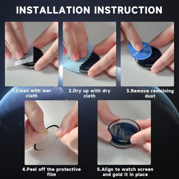 Fastrack Dezire FX1 1.38Inch Tempered Glass For SmartWatch With Intallation kit and Guide - HiS iWishKart - Image 10