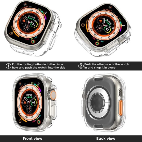 Apple Ultra 49mm Case Cover Bumper Tranparent With Covered Display from iWishKart - Image 4