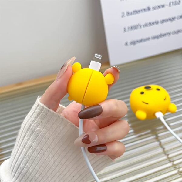iWishKart Compatible with Apple 18W / 20W Adapter * All iPhone 14 13 12 11 Pro Max Plus (+) Mini/iPad/AirPods * Premium Pooh Cartoon Charger Case [Adapter and Cable NOT Included] - Image 3